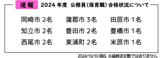 公務員2024合格状況