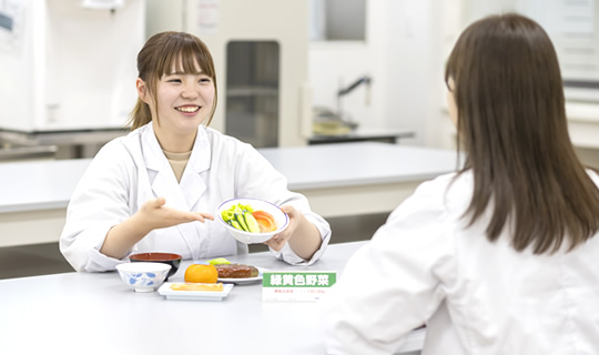 食物アレルギーに関する科目も学べます！